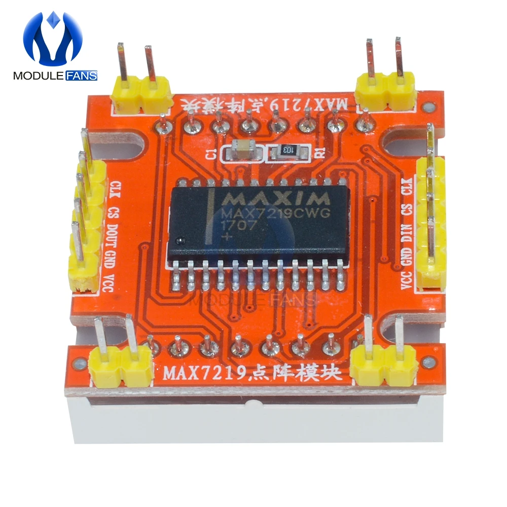 8x8 8*8 красный MAX7219 светодиодная точечная матрица общий катод микроконтроллер