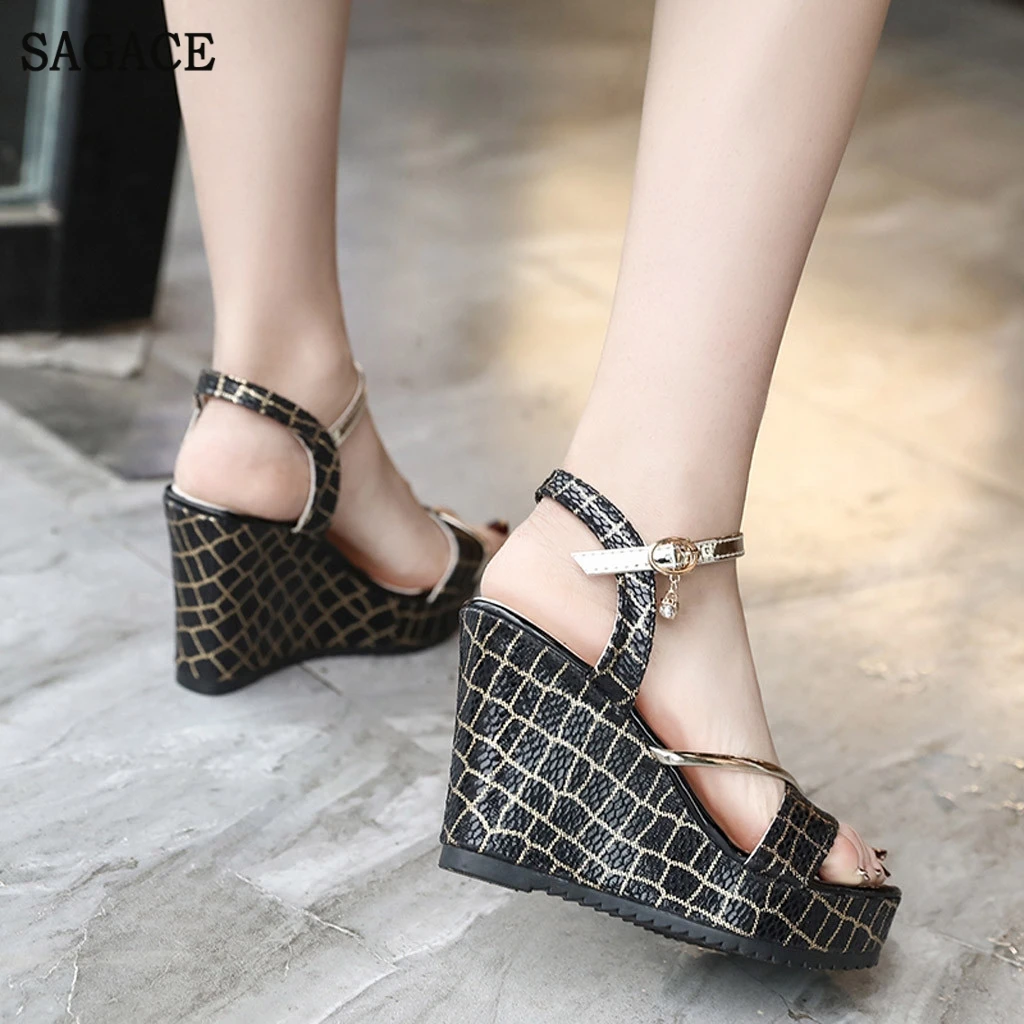 SAGACE женские водонепроницаемые сандалии на танкетке обувь высоком каблуке