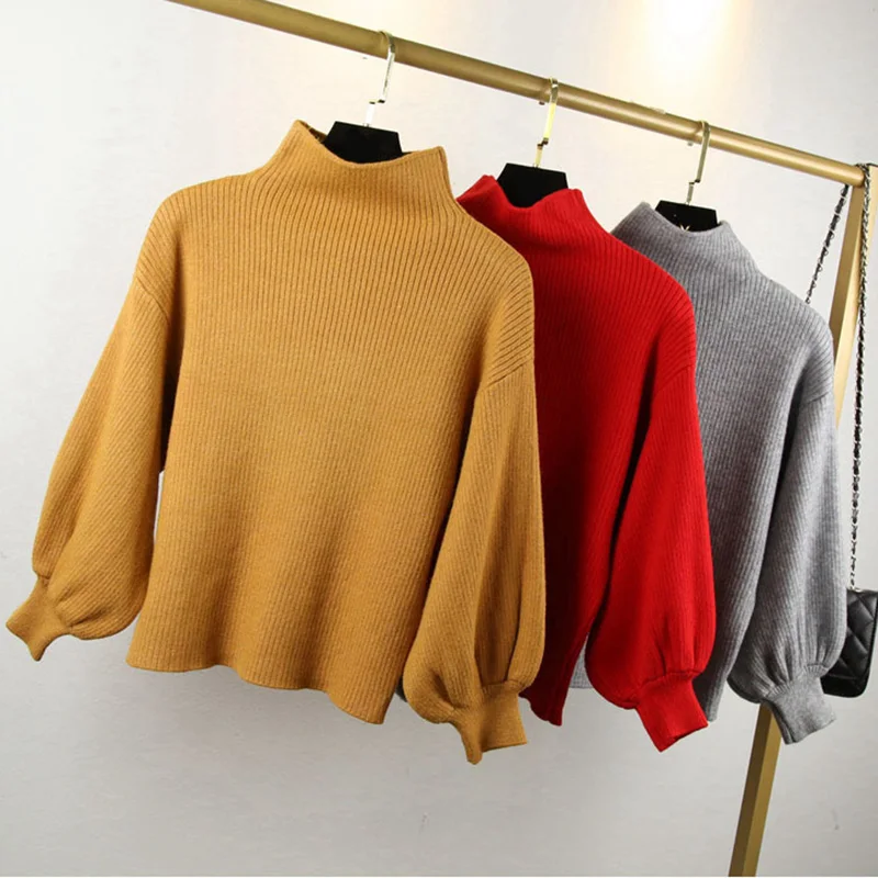 

High Quality Thick Warm Winter Women Sweater Fashion Knitted Soft Pullover Jumper Autumn Female Sweater Top