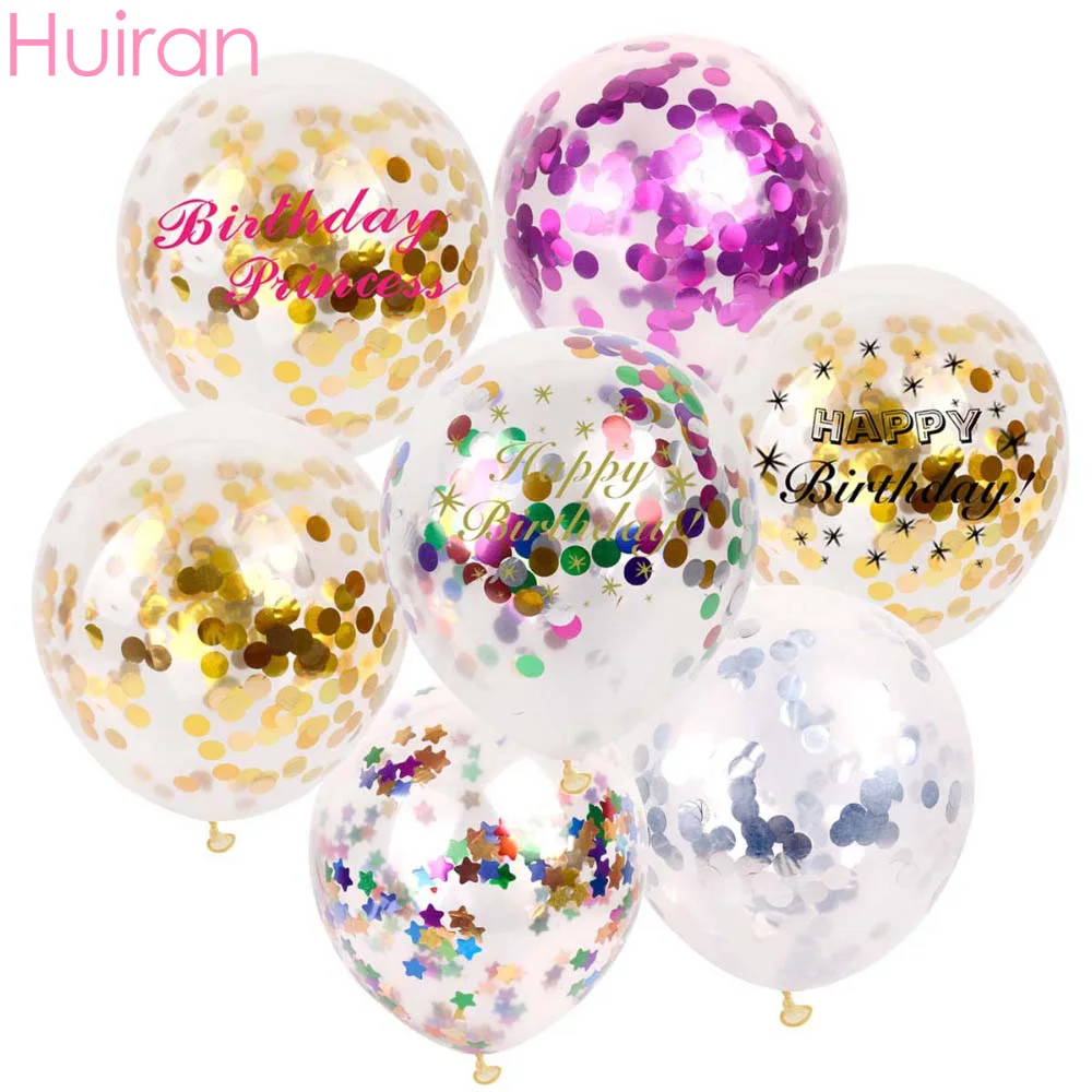 Huiran Позолоченные балоны с номером праздничные украшения для дня рождения