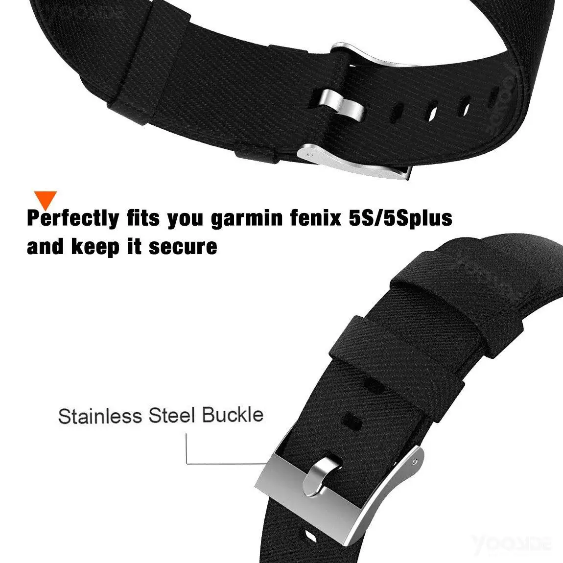 Браслет YOOSIDE ДЛЯ Fenix 6 S, 20 мм, быстрый крой, тканый нейлоновый холщовый ремешок для часов Garmin Fenix 5S/5S Plus/Fenix 6S Pro