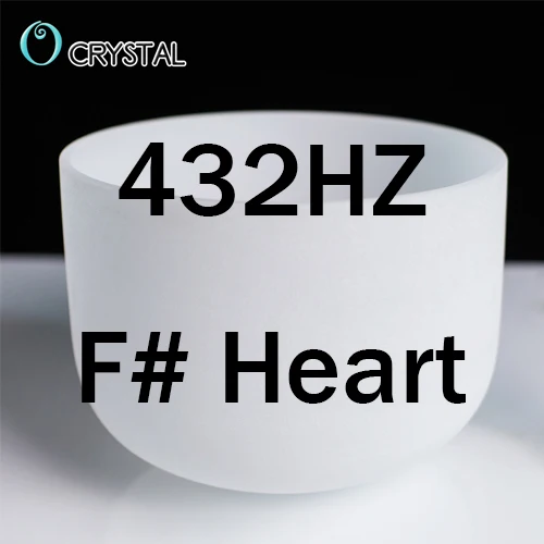 10F432 Sharp heart 10 дюймов белый цвет C D E F G A B медитация Матовый Кварцевый Кристалл Поющая чаша 1" Йога звук заживление - Цвет: 10F432 Sharp heart