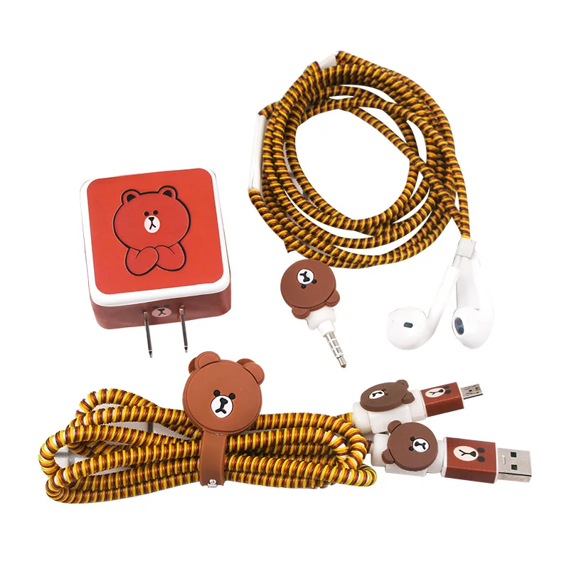 for oppo no bags Кабельный органайзер USB кабель протектор зарядное устройство наклейка наушники Sprial шнур протектор для OPPO R15/R11s/R11s Plus устройство для сматывания кабеля - Цвет: for oppo no bags