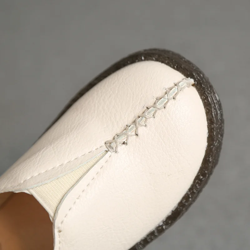 Детская обувь для девочек детская кожаная без шнуровки отдыха кроссовки с мягкой