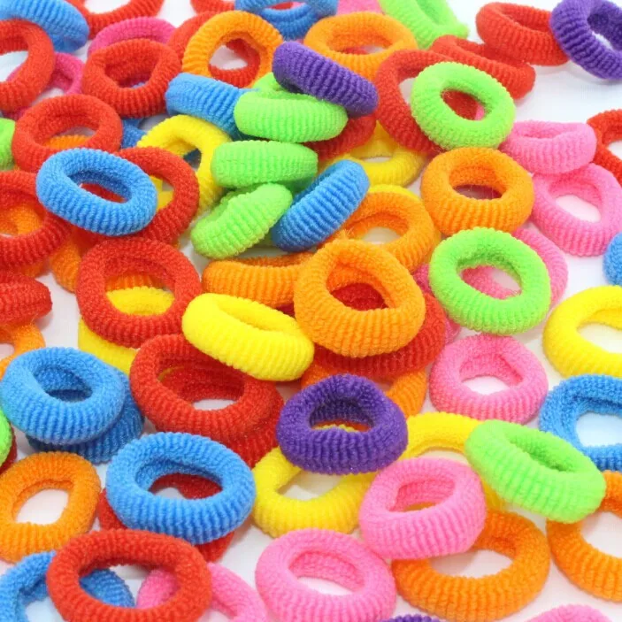 50pcs Lot children scrunchy mix black elastic of hair accessories for girls kids rubber band ties rope baby headbands | Детская одежда