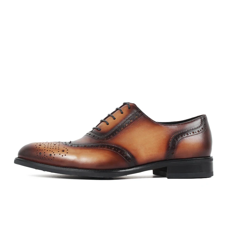 Vikeduo 2020 Handmade Italy Vintage Retro Designer Brand Wedding Party Dance Luxury Male Dress Genuine Leather Men Oxford Shoes | Обувь
