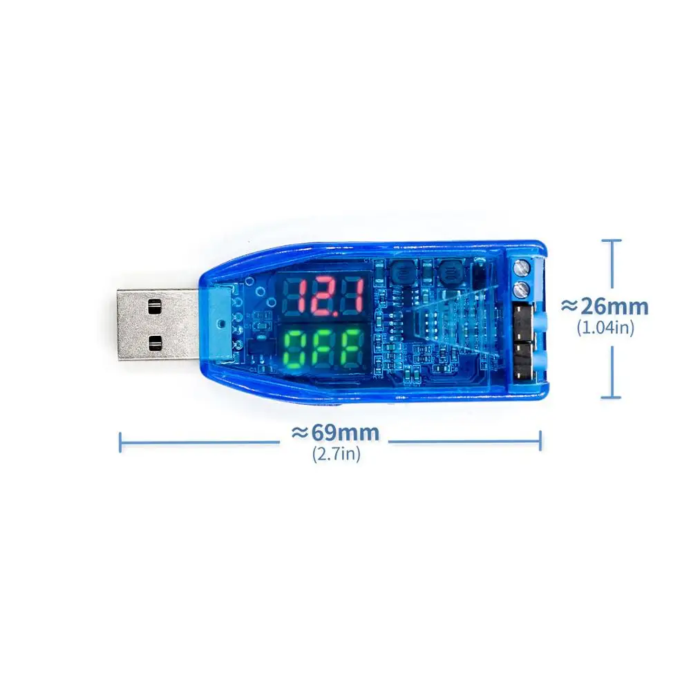 Модуль регулятора напряжения с ЧПУ USB понижающий ток 5 В 3 9 12 24 настольный блок