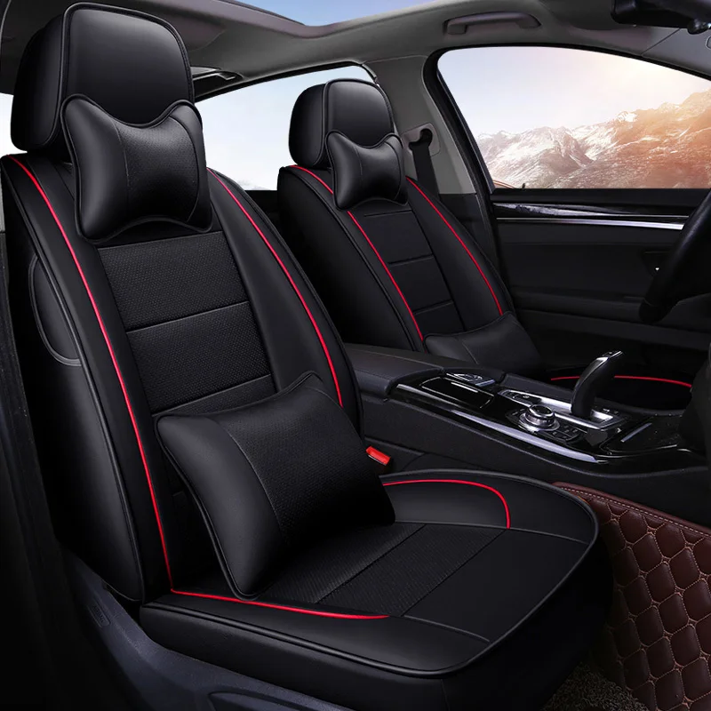 Кожаный чехол для автомобильного сиденья из воловьей кожи для Volkswagen VW Magotan Golf Tiguan Scirocco Touareg Phaeton Beetle Caddy