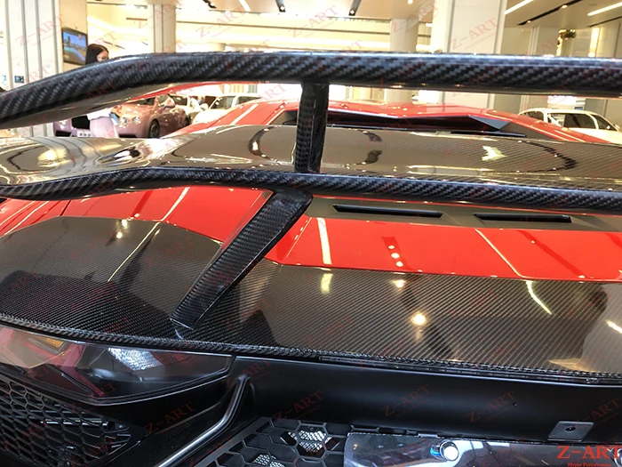 Z-ART углеродного волокна задний спойлер для Lamborghini Aventador 2011-2019 заднее крыло Lamboghini