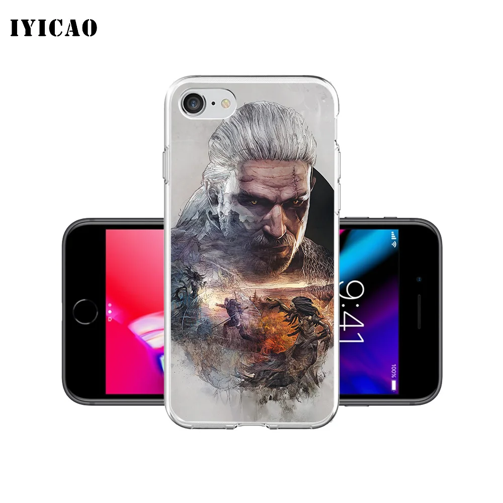IYICAO Ведьмак 3 игра Мягкий силиконовый чехол для телефона iPhone X XR XS MAX 6 6s 7 8 Plus 5 5S SE