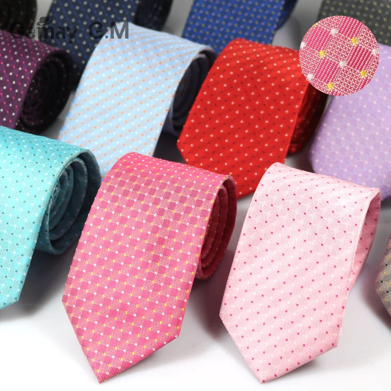 

Formal Business Men's Ties Polyester Sknniy Gravatas Neck Ties For Gentlemen Dots Narrow Neckties for Men Neckwear Accessories