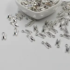 Двусторонний алфавит (N), буквенный ярлык, подвеска с инициалами, изготовление ювелирных изделий, 20 шт.