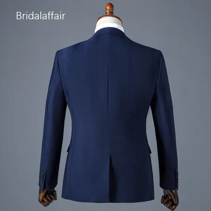 Bridalaffair темно синий цвет костюм для мужчин набор костюмы на выпускной свадьбу Slim