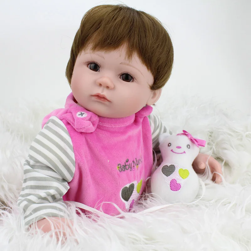 Мягкие силиконовые куклы Reborn Baby 16 дюймов 40 см Bebe Reborn куклы живой реалистичный реальный реалистичный дети Menina девочка игрушка подарок на день рождения