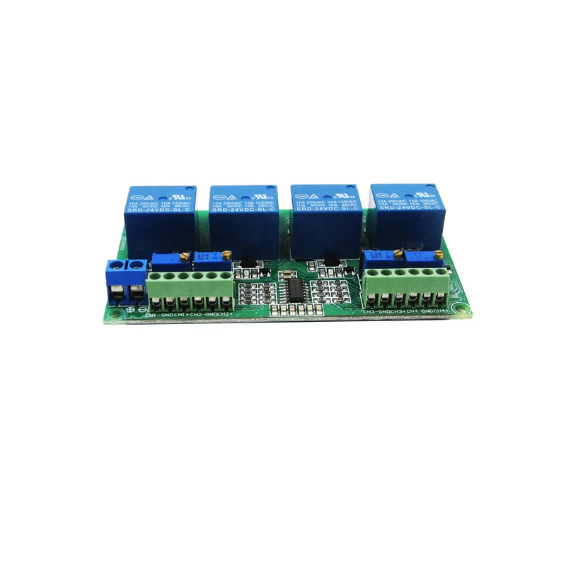 DC 24V 4 канала Напряжение компаратора стабильный LM393 модуль компаратора|dc dc|module dc4 g |