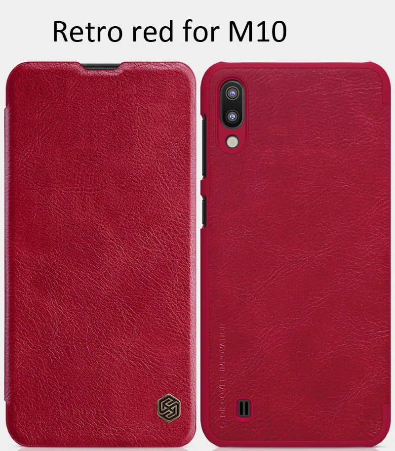 Nillkin Qin кожаный чехол-книжка с откидной Чехол Крышка для samsung Galaxy M20 M30 A30 A50 A70 M10 A40 A10 A60 A20 A20e