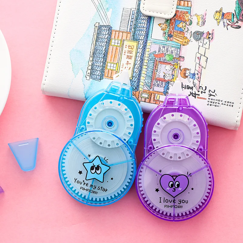 5pcs per lot new large-capacity modification belt students use correction creative multi-function tape holesale | Канцтовары для