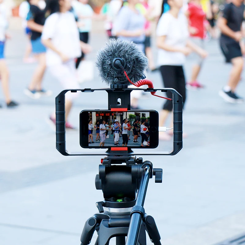 ulanzi smartphone video rig stabilizer case filmmaking recording vlogging gear for iphone xr xs max android tripod mount stand free global shipping