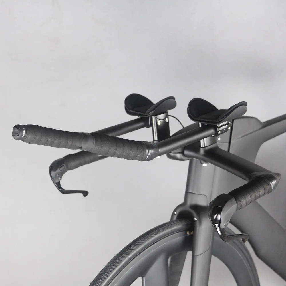 Полный велосипед TT bike TT01 Trial Time Triathlon углеродное волокно черная краска интегрированный TT руль с R8060 Di2 groupset