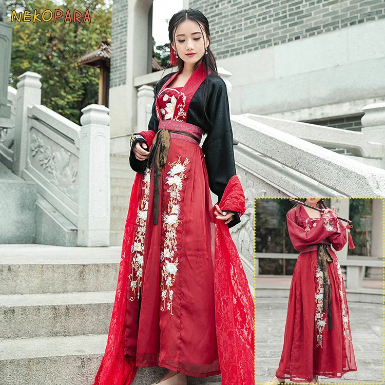 Женское винтажное платье Hanfu Hanayome роскошное в китайском традиционном стиле