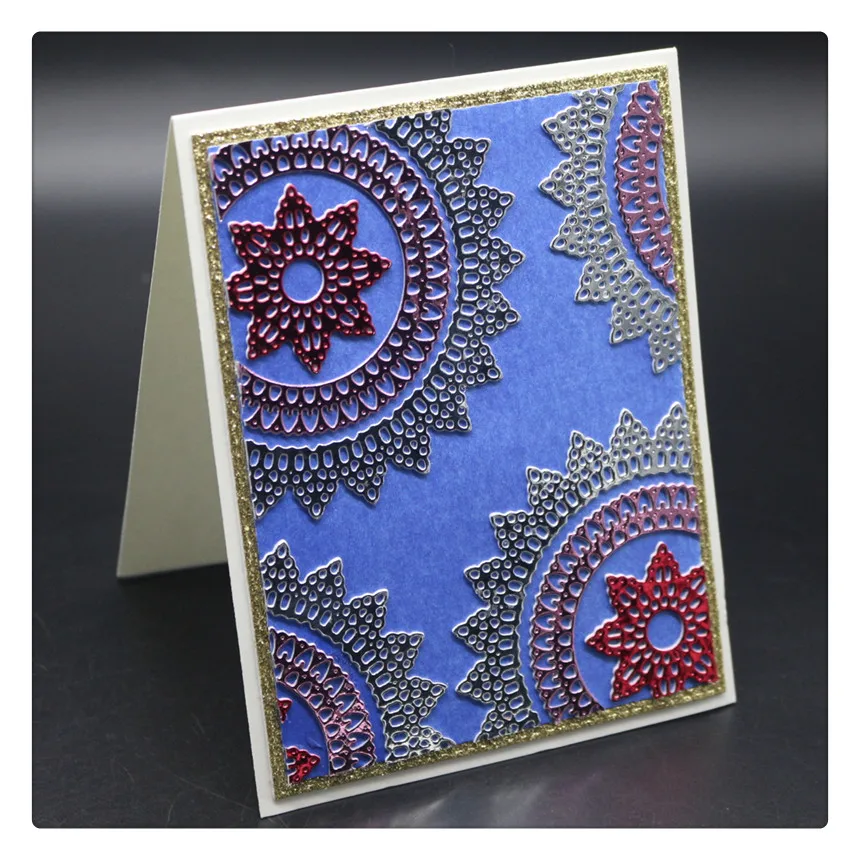 Металлические вырубные штампы YINISE с цветочным фоном для фотографий|Вырубные