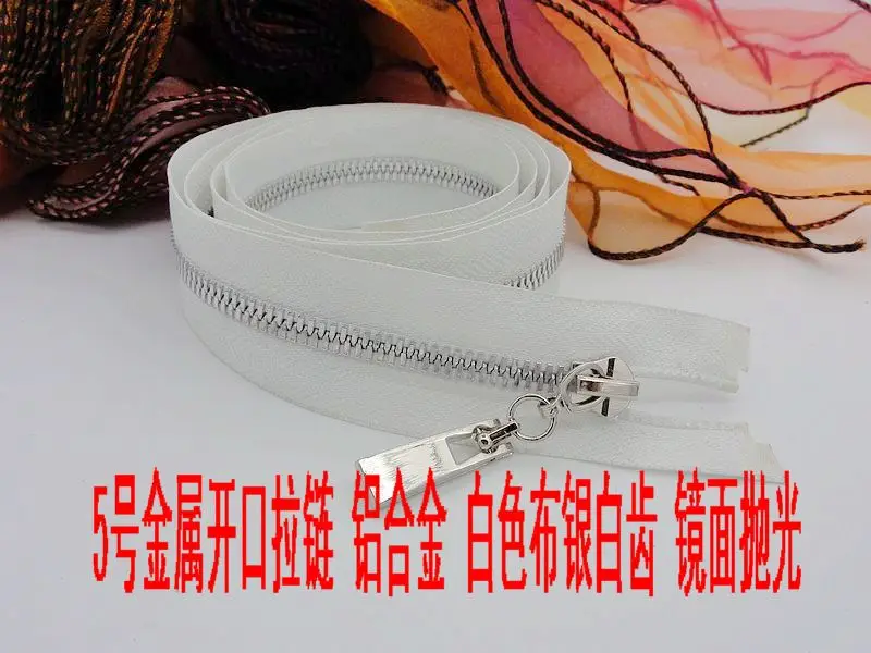 Новинка 5 # полированная белая лента с открытым концом серебряные зубцы