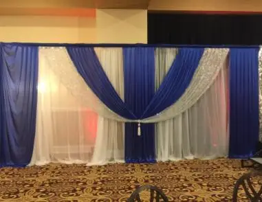 

10x20 футов ледяной шелк элегантный свадебный фон занавеска драпировка свадебные принадлежности Простые занавески фон для вечерние НКИ меро...