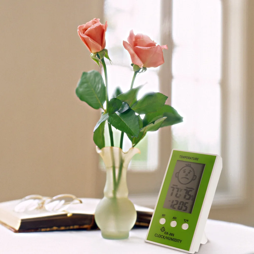 Цифровой термометр с функцией часов гигрометр ЖК дисплей датчик температуры и