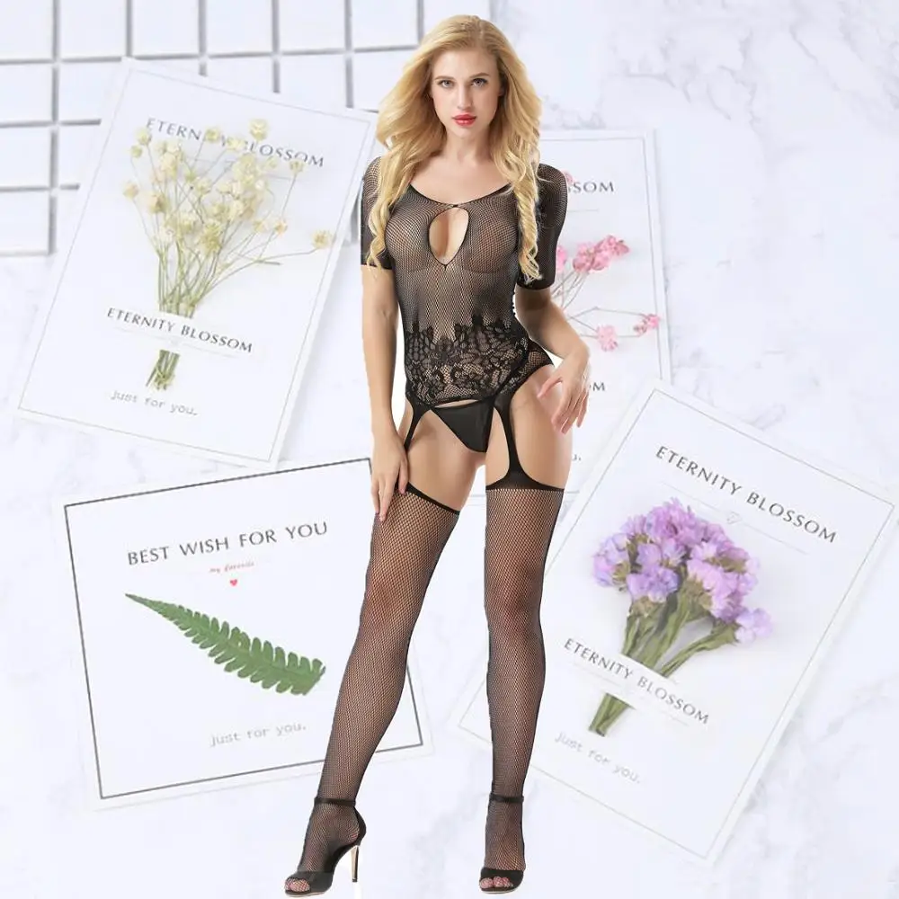 Женские сексуальные эластичные колготки с открытой промежностью маленький