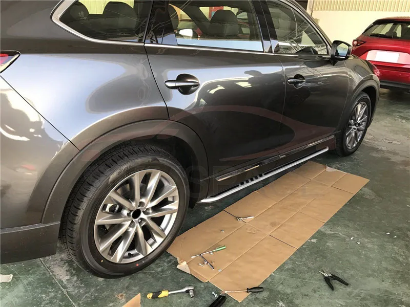 Высококачественная алюминиевая боковая ступенька подходящая для Mazda CX 9 CX9 2017 2018