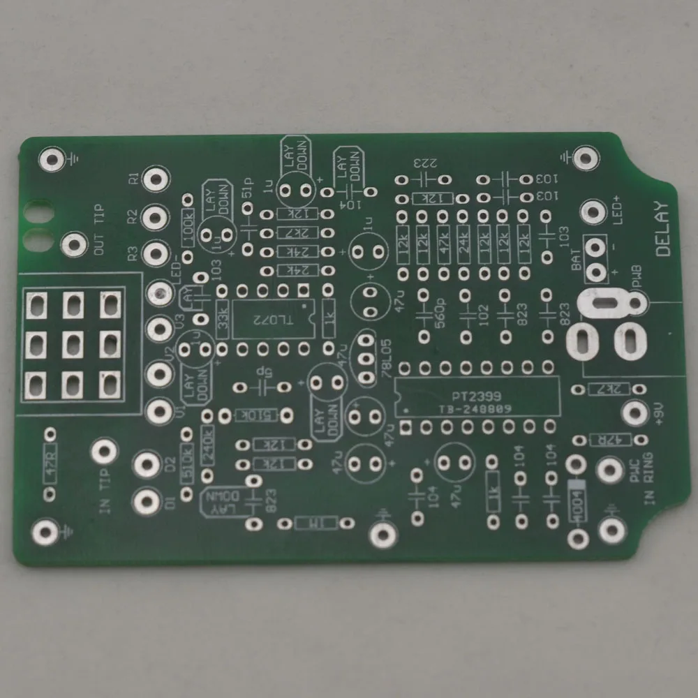 DIY гитарные педали с эффектом Delay все комплекты 1590B и 3PDT 9PIN переключатель