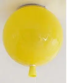 Yellow 25/35 см Новинка красочный шар потолочный светильник дети света для детской комнаты акрил Abajur Спальня deckenlampe детей домашний свет - Цвет корпуса: Yellow