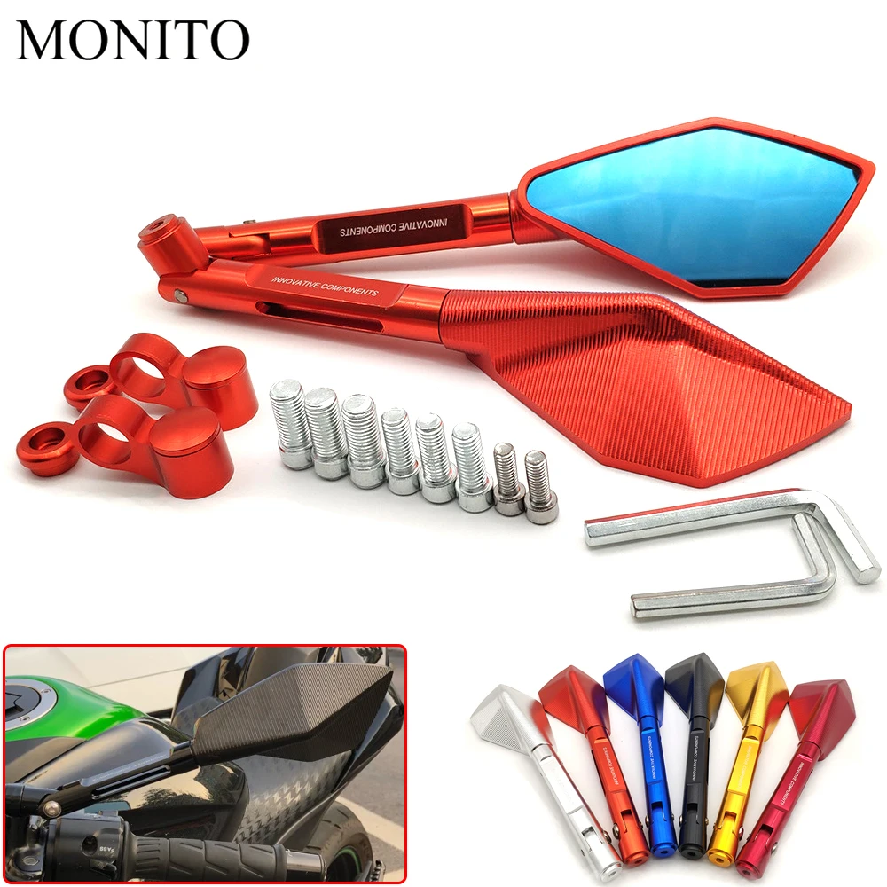 Универсальное мотоциклетное зеркало заднего вида с ЧПУ боковое для Honda VTR1000F CBR125R