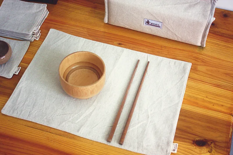 Хлопковая льняная подставка первичных цветов коврики для стола подставки под