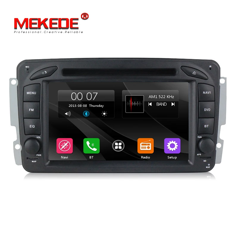 MEKEDE 2din 7 дюймов машинный DVD проигрыватель для Mercedes Benz W209 W203 W168 м мл W163 W463 виано W639