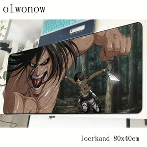 Коврик для мыши атака на Титанов, 800x400x3 мм, 3d игровой коврик для мыши, модный игровой компьютерный стол, padmouse, клавиатура, большие игровые коврики
