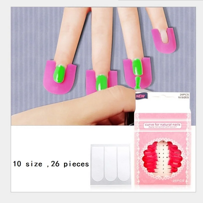 Nail Polish Tool 26pcs Glue Model Spill Proof Manicure Protector Tools | Красота и здоровье