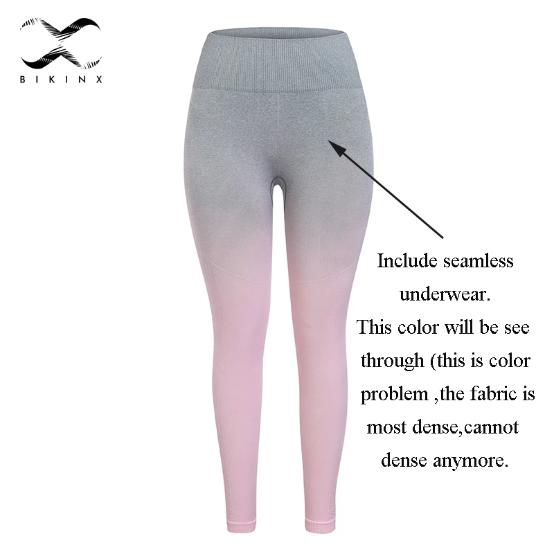 pink Bikinx спортивные Леггинсы, женские брюки с высокой талией для женщин тренировки Спортивная одежда типа джеггинсов женские брюки для йоги, леггинсы для активного отдыха Одежда для гимнастики спортзал - Цвет: pink