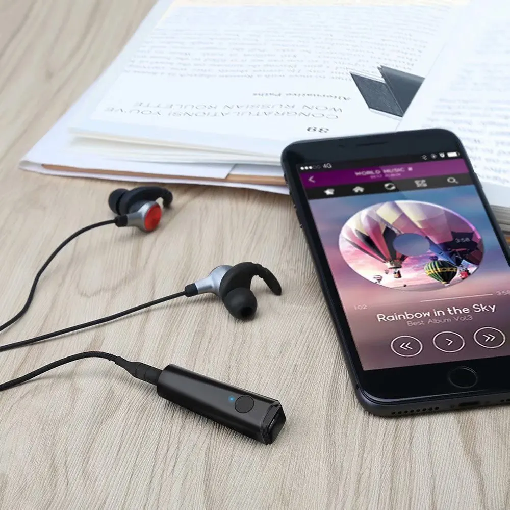Беспроводная передача автомобильный динамик Plug and Play гарнитура AUX мини Bluetooth