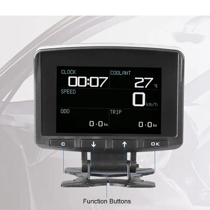 X50 PRO Obd2 HUD Дисплей автомобильный компьютер Скорость ometer OBD 2 II счетчик воды