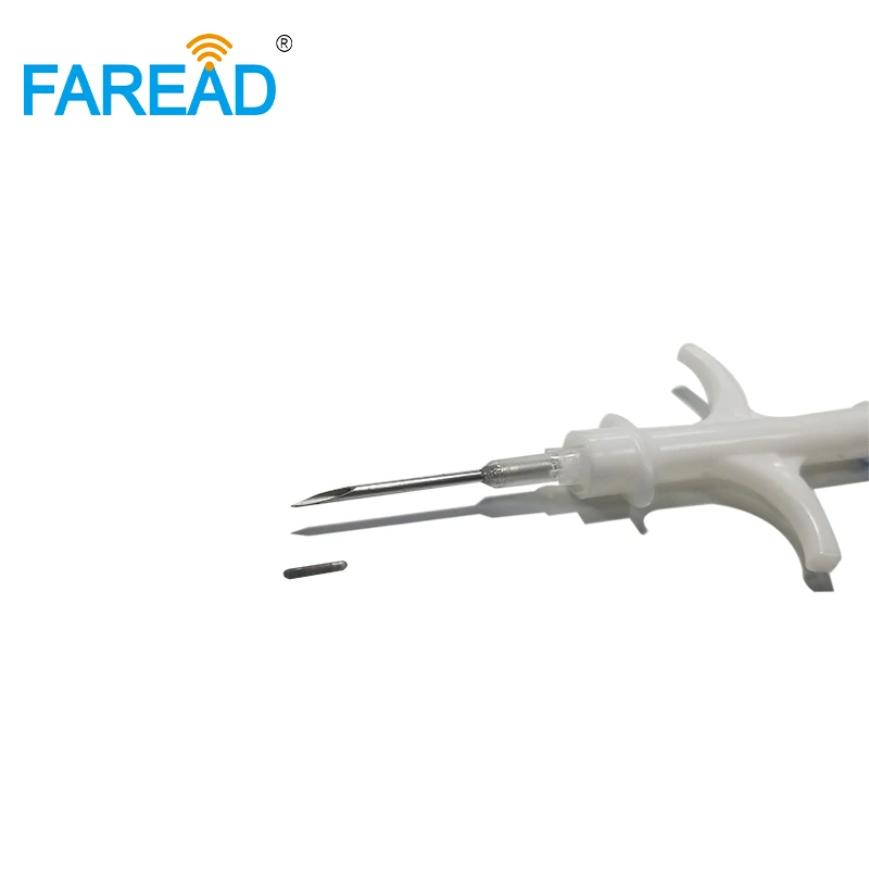 

whole sales x1000pcs 134.2KHz 1.4*8mm Sterilized pouch chip micorchip syringe for big fish animal tag