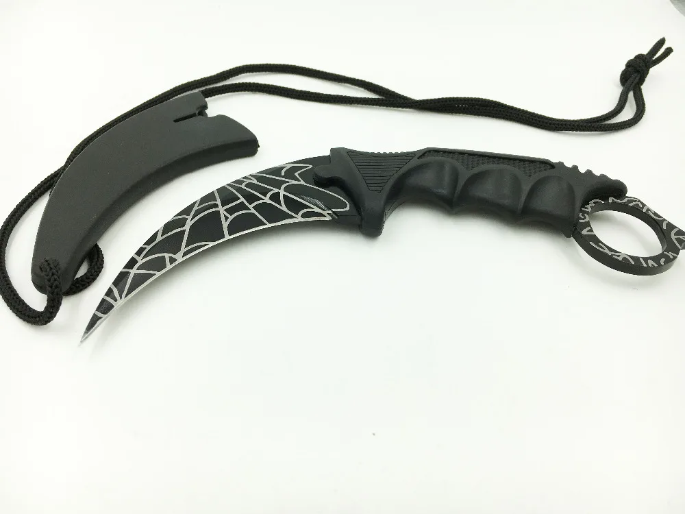 CS GO нож-керамбит Counter Strike коготь острый нож шейный с ножнами тигровый зуб