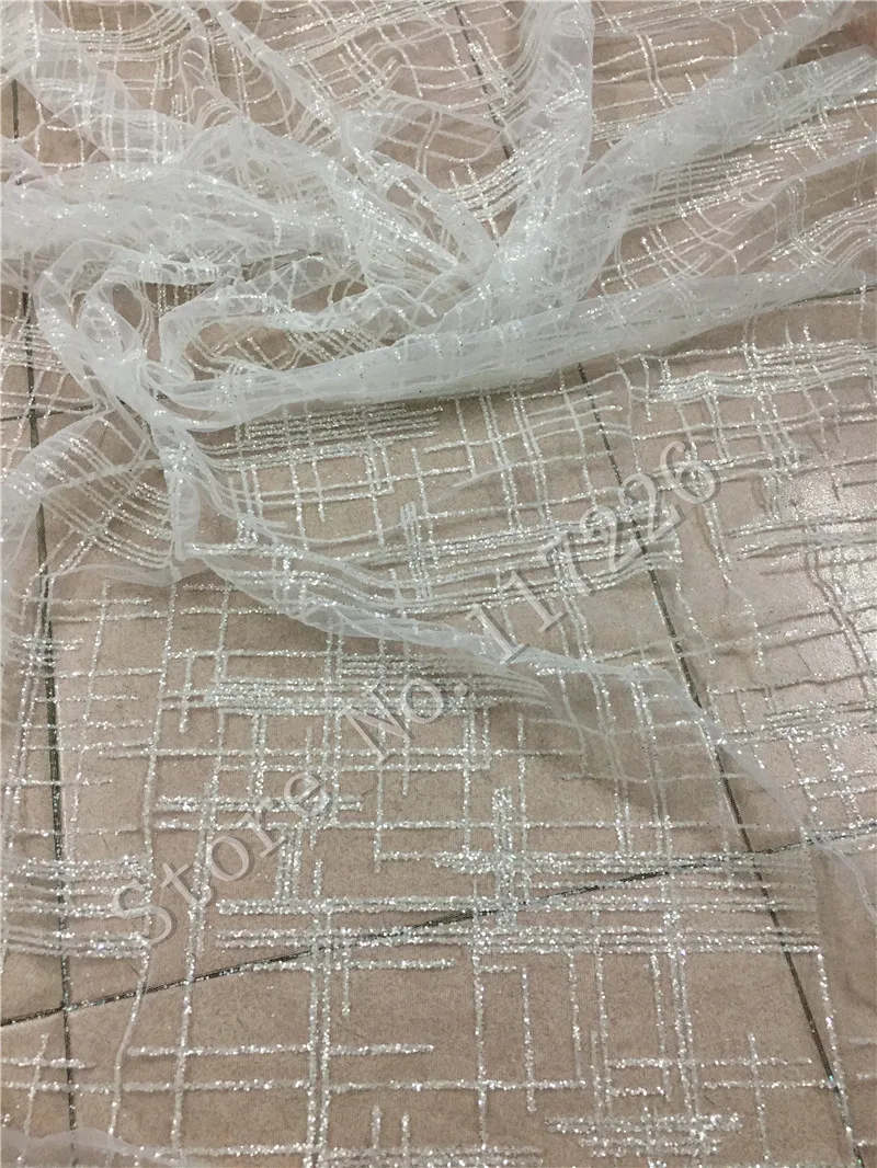 

hot selling JRB-72216 french net lace fabric sparkly glued glitter african Tulle lace for party dress