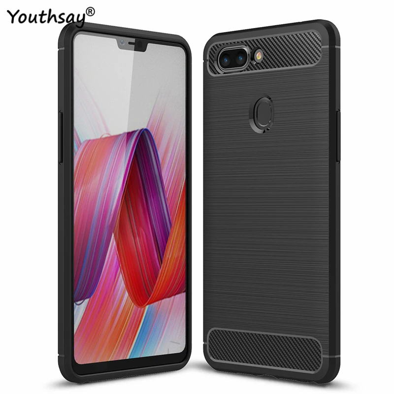 Чехол для OPPO R15 роскошный армированный резиновый силиконовый чехол телефона