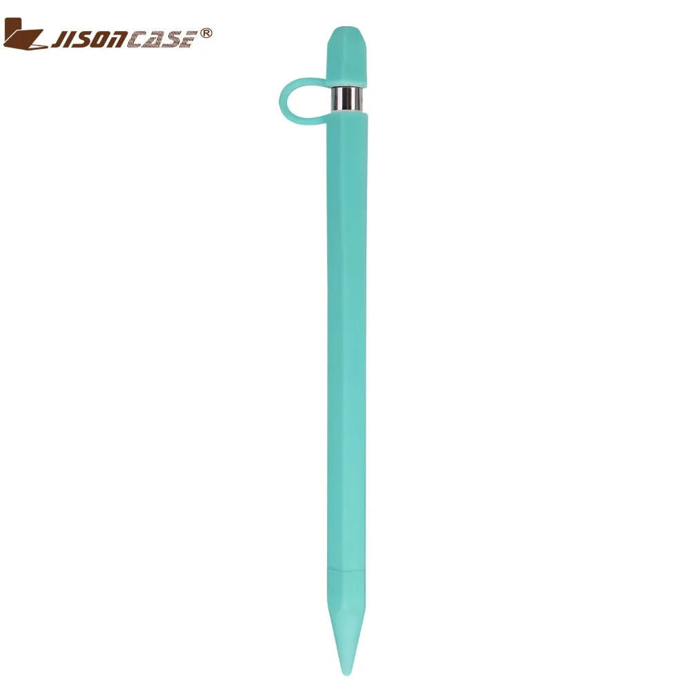 Jisoncase Кепка карандаш для Apple Pencil Мягкая силиконовая крышка чехол анти потеря