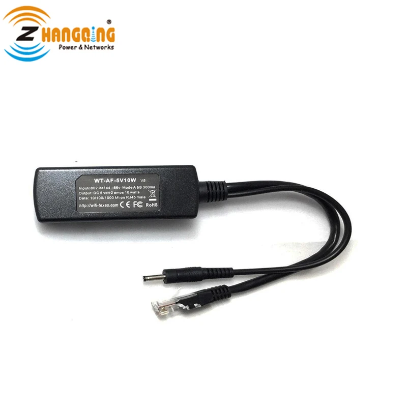 Разветвитель PoE Gigabit с двумя различными USB-кабелями зарядкой для ваших