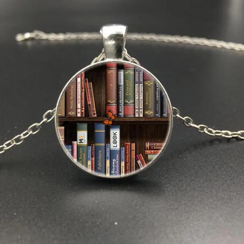 4 стиля библиотека книжной случае Цепочки и ожерелья Винтаж высокое качество