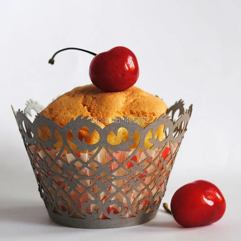 Украшения для торта обертка кексов с лазерной резкой уникальные бумажные