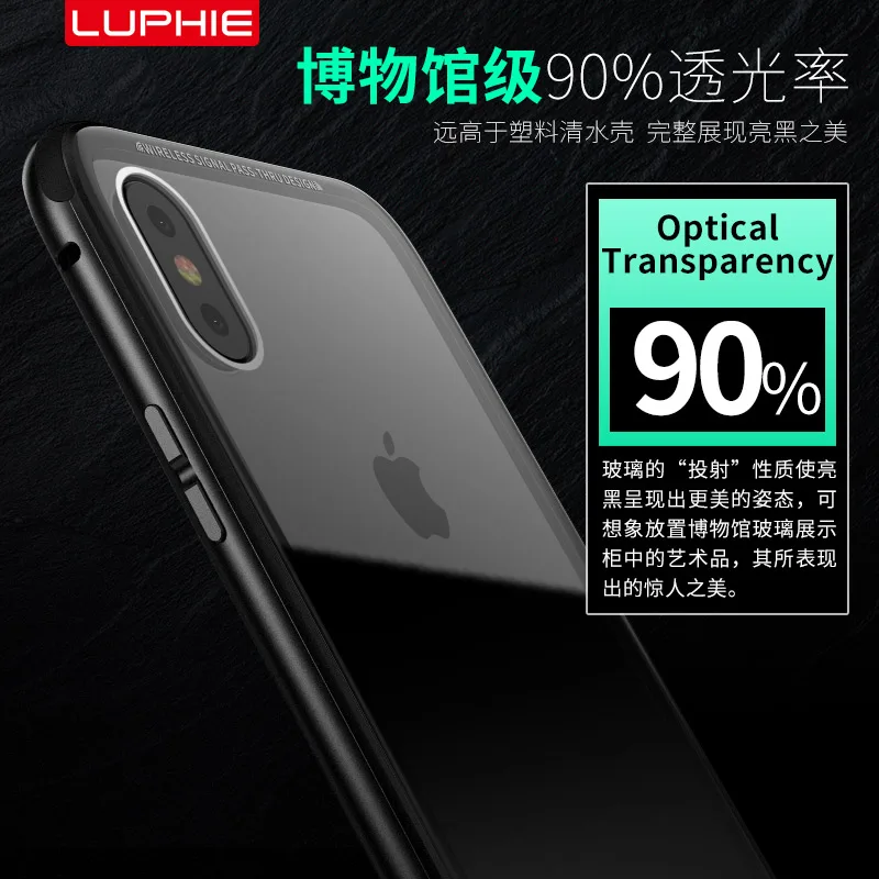 LUPHIE Марка Оригинальный Роскошный Алюминий металлический бампер для iPhone X с