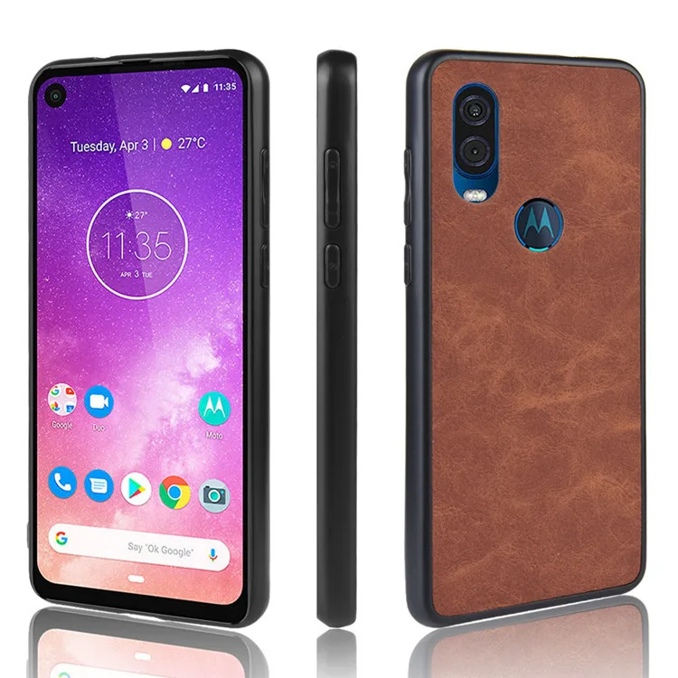 Тканевый чехол для Motorola One Vision XT-1970 классический тканевый бампер мягкая